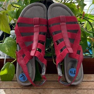 Life Stride Red Sandals